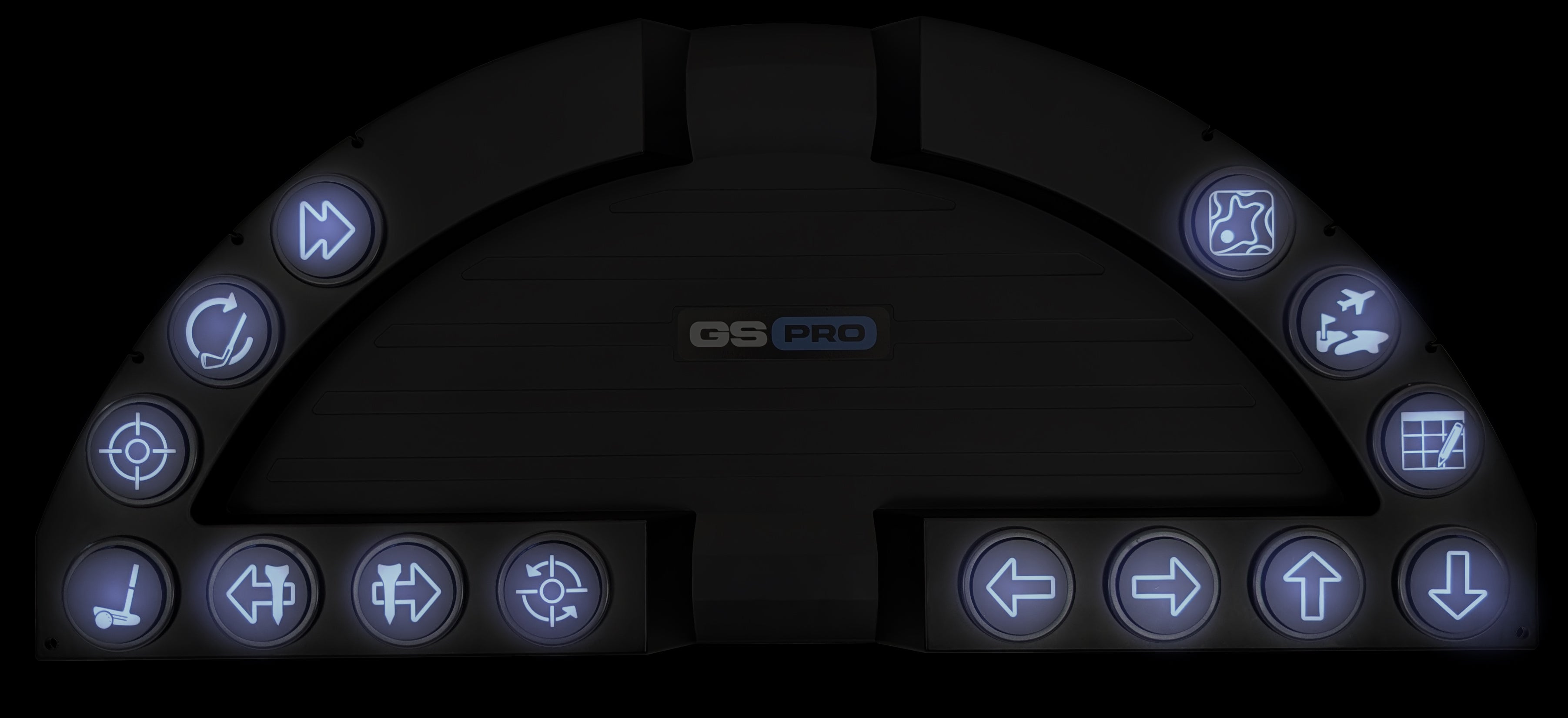 Golf Sim Controller with lights off
